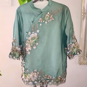 Blouse by embrod mill